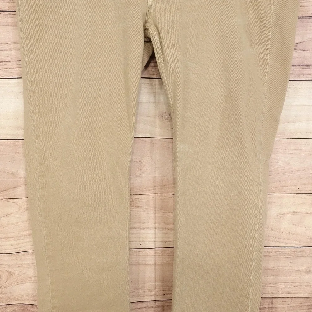 Levis 514 Jeans Mens 40x32 Beige Khaki Slim Fit Straight Casual Denim Pants